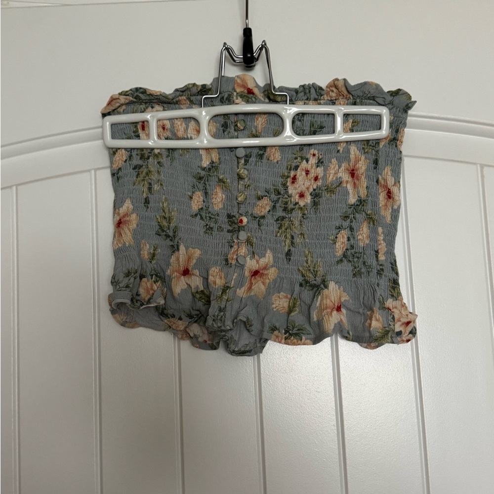 American Eagle Floral Tube Top